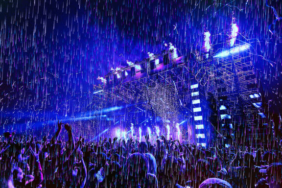 Rain Cyberpunk Photoshop Action