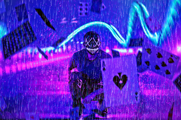 Rain Cyberpunk Photoshop Action