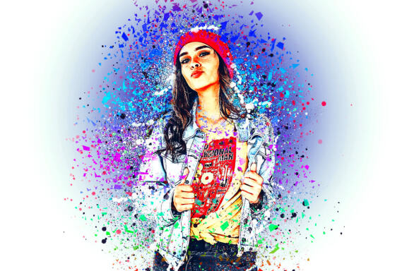 Splatter Dispersion Effect Photoshop Action