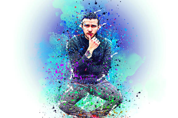 Splatter Dispersion Effect Photoshop Action