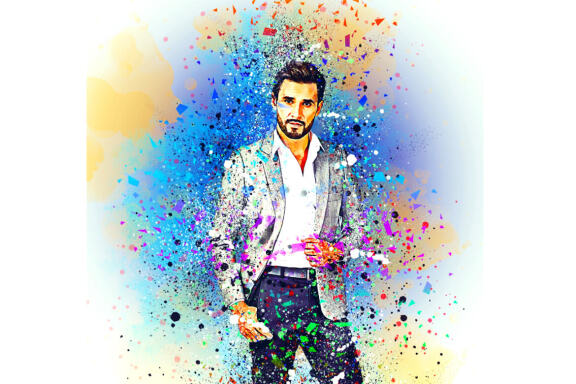 Splatter Dispersion Effect Photoshop Action