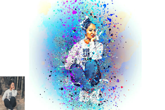Splatter Dispersion Effect Photoshop Action