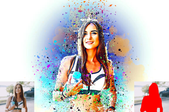 Splatter Dispersion Effect Photoshop Action