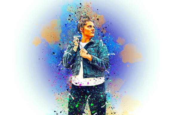 Splatter Dispersion Effect Photoshop Action