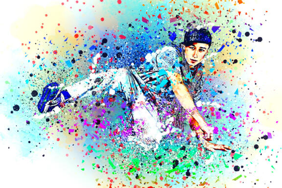 Splatter Dispersion Effect Photoshop Action