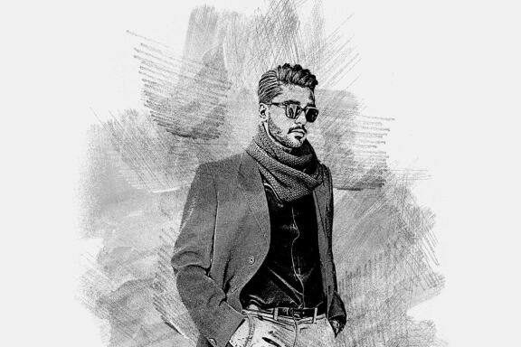 Vector Sketch Photoshop Action