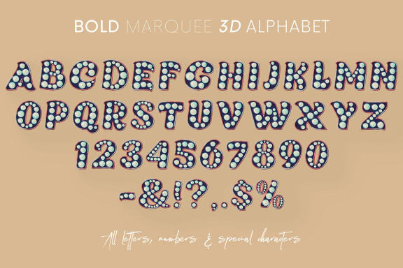 Bold Marquee - 3D Lettering