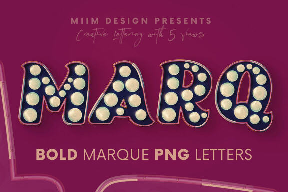 Bold Marquee - 3D Lettering