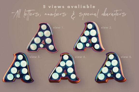Bold Marquee - 3D Lettering