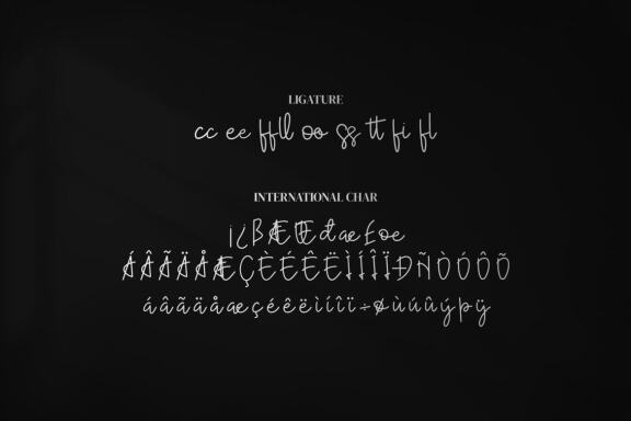 Eillayva - Signature typeface