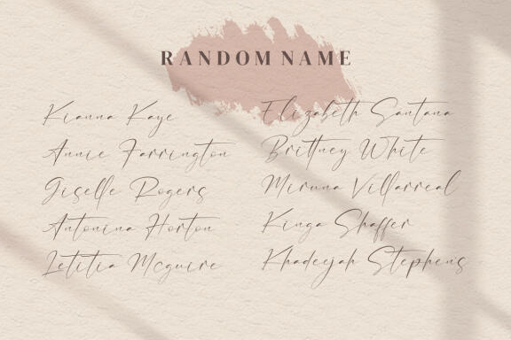 Anthoni Signature - Handwritten Signature Font