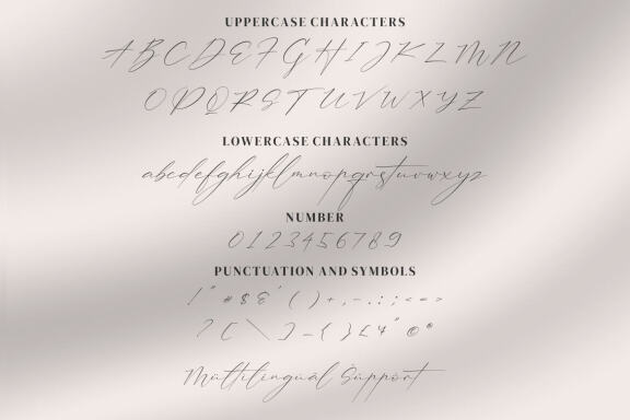 Trescilla Corinne - Handwritten Signature Font