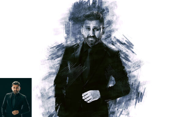 Watercolor Pencil Effect Photoshop Action