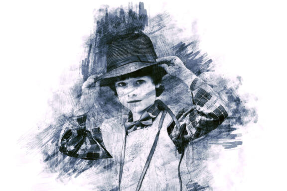 Watercolor Pencil Effect Photoshop Action
