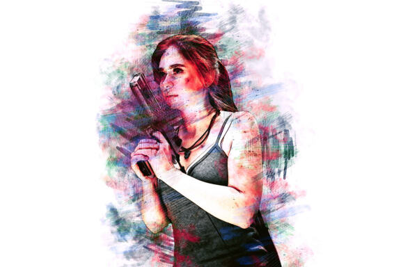 Watercolor Pencil Effect Photoshop Action