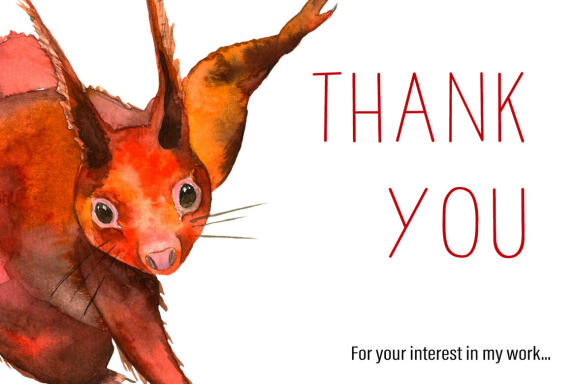 Squirrels and foxes watercolor Forest Clipart