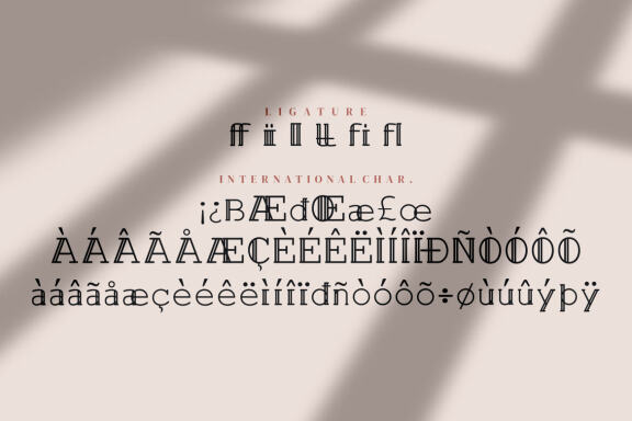 Romans Line - Modern sans serif font