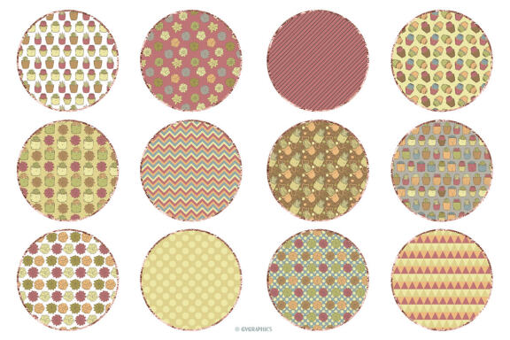 Vector Succulents, Cacti and Doodles Patterns and Digital Papers