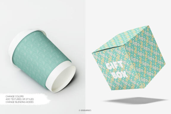 FREE Vector Spring Flowers Patterns & Digital Papers