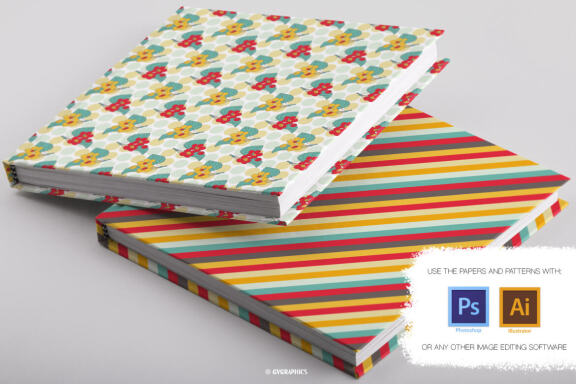 FREE Vector Spring Flowers Patterns & Digital Papers
