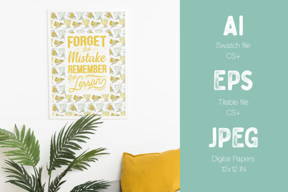 FREE Vector Spring Flowers Patterns & Digital Papers