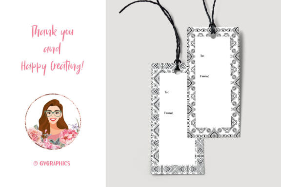 FREE Black and White Vector Patterns and Digital Papers Set 1