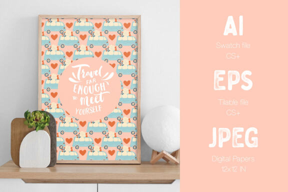 Vector Summer Patterns and Digital Papers