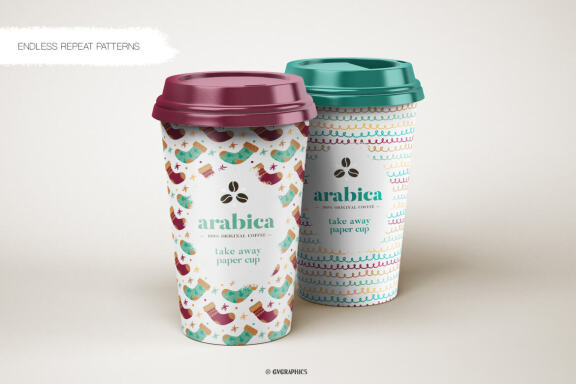 Christmas Winter Vector Patterns with Christmas socks, candles, hot chocolate and branches