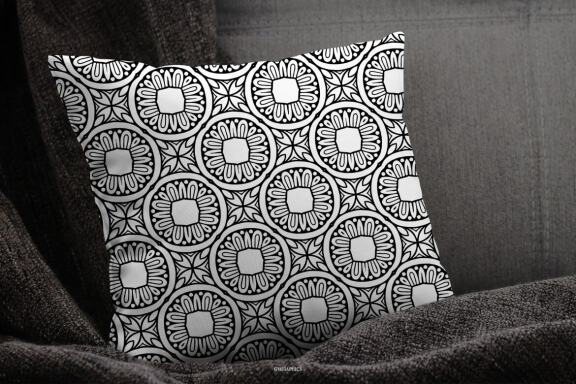 Monochrome Ornaments Vector Patterns Vol.1