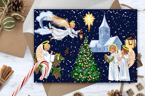 Christmas angel design pictures, Christian Christmas