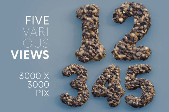 Coarse Gravel - 3D Lettering