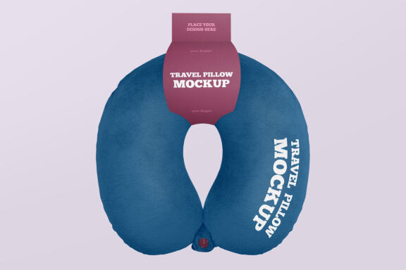 Travel Pillow Mockup