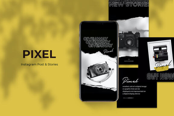 Pixel Instagram Post and Stories