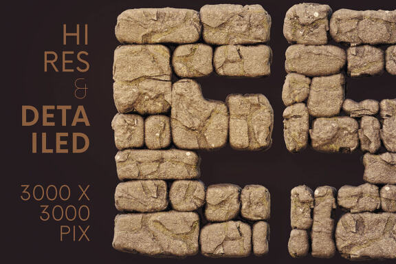 Stone Wall - 3D Lettering