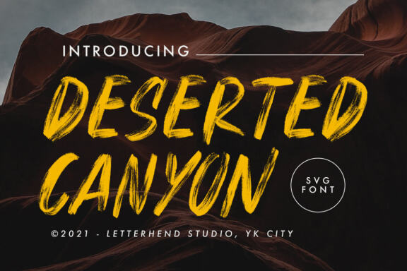 Deserted Canyon - SVG font