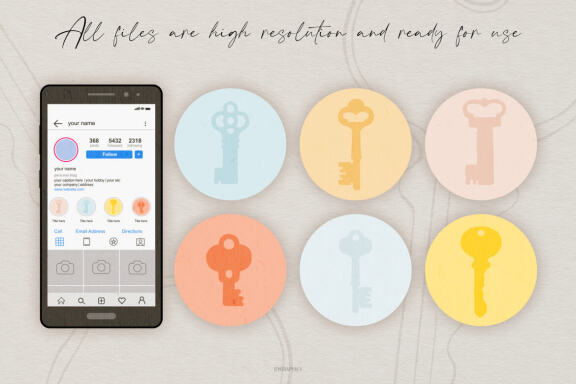 Retro and Modern House Keys Vector Illustrations