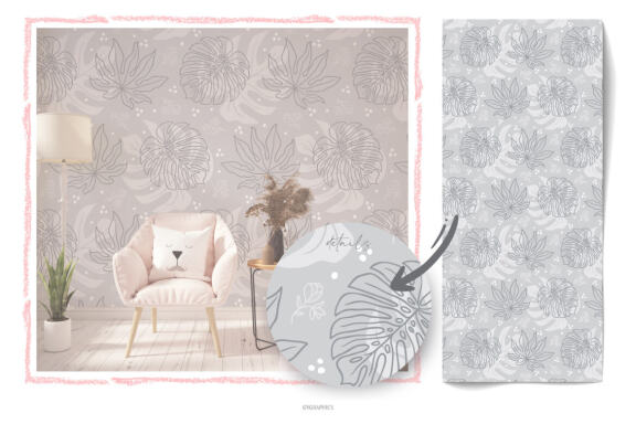 Summer in Hawaii Vector Patterns