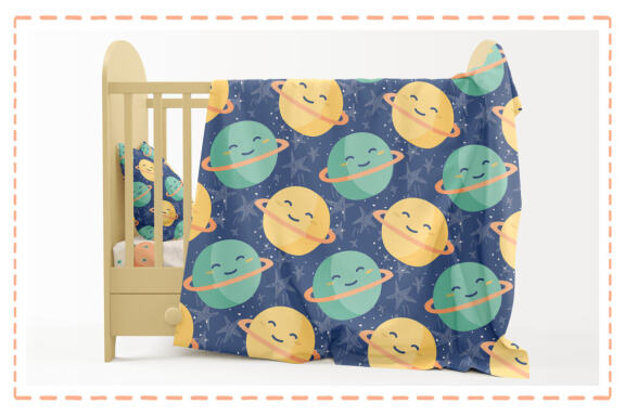 Adventure to the Moon Vector Patterns