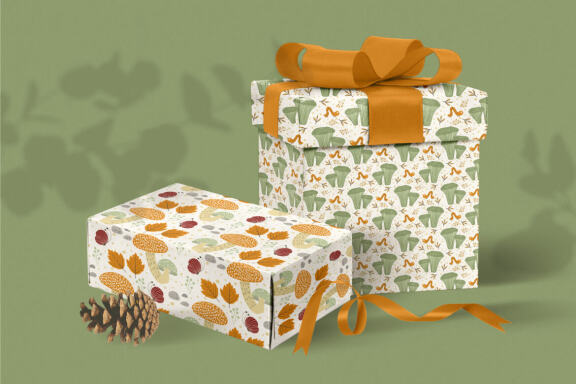 The Mushroom Forest Vector Patterns