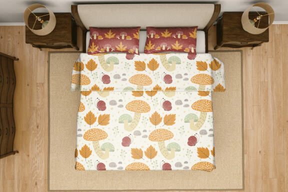 The Mushroom Forest Vector Patterns