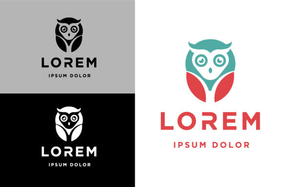 Owl icon design logo vector