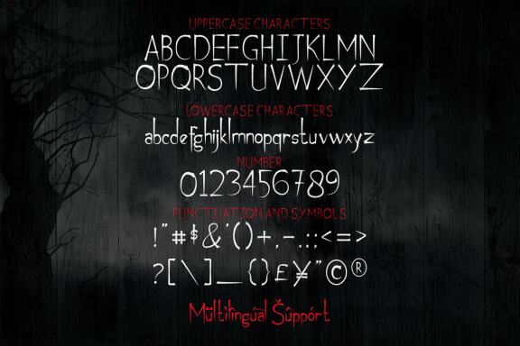 Chilax - Premium horor font