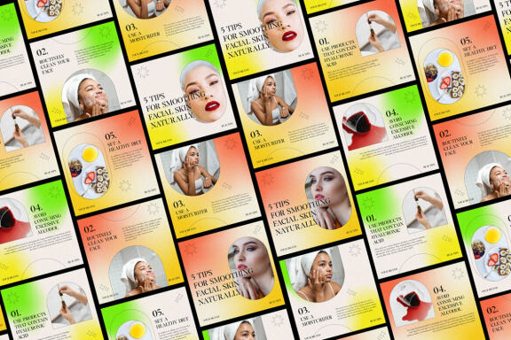 FREE Instagram Gradient Carousel Template
