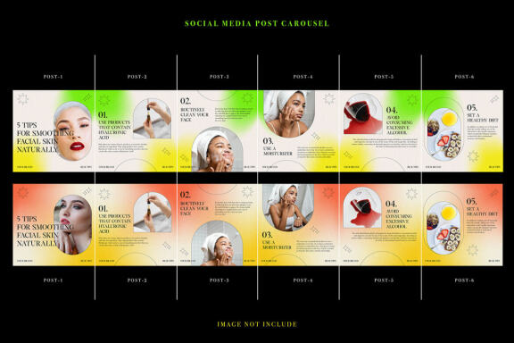 FREE Instagram Gradient Carousel Template