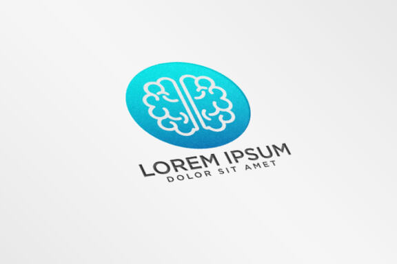 Brain concept logo template vector illustration and inspiration