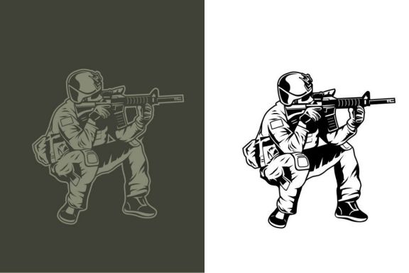 American Army Vector