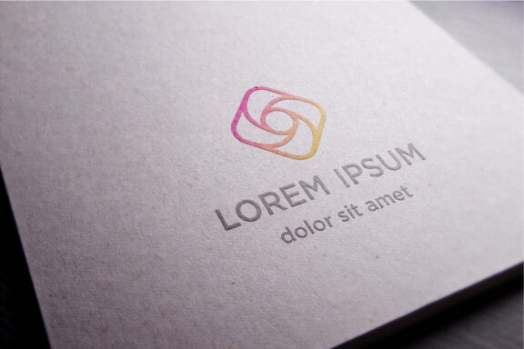 Lens camera design logo vector graphic simple