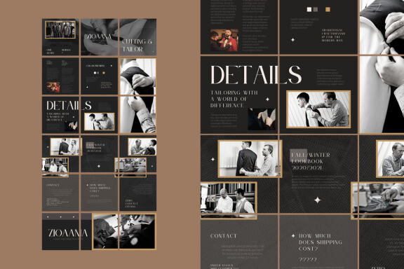 Ziona Tailors Puzzle Instagram | CANVA Template