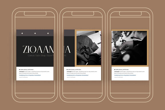 Ziona Tailors Puzzle Instagram | CANVA Template