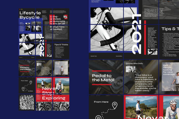 Skins Bikes Puzzle Instagram | CANVA Template 